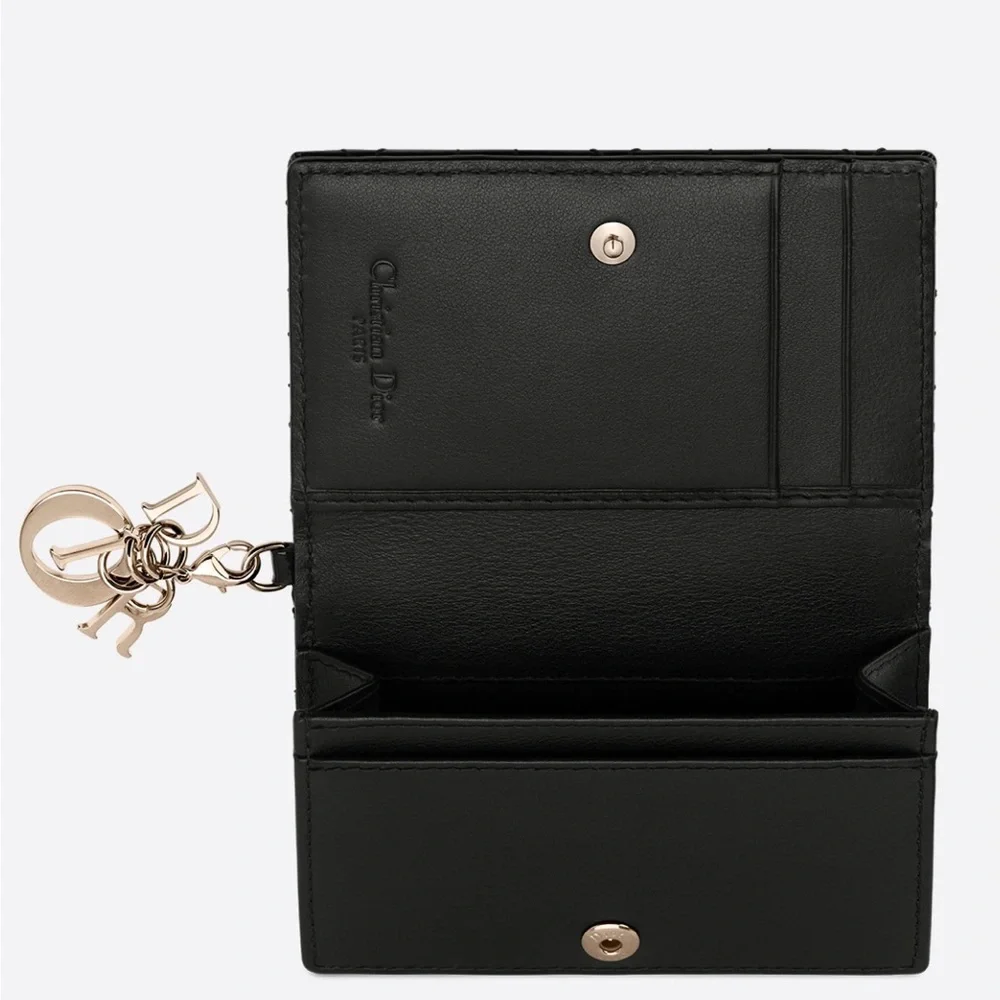 Lady Dior flap card holder NWOT